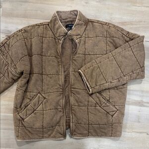 Brown Quilted Jacket